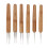 10 Stück Dreadlocks-Werkzeug-Set Silber 0,5/0,75 mm Haken 6