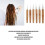 10 Stück Dreadlocks-Werkzeug-Set Silber 0,5/0,75 mm Haken 9