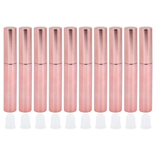 10Pcs Eyelash Glue Tubes Empty Liquid Eyeliner Mascara Container Bottle with Rubber Insert 10ml 1