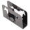 Porta-servilletas de caballo de metal vertical, plateado/negro 13