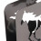 Porta-servilletas de caballo de metal vertical, plateado/negro 4