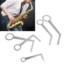 Juego de 5 piezas de herramientas para almohadillas de saxofón, metal ligero, plateado