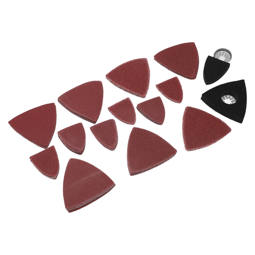 Oscillating Tool Sanding Pad Kit Triangular Finger Accessories 60 80 120 180 240 Grit 8731321331734