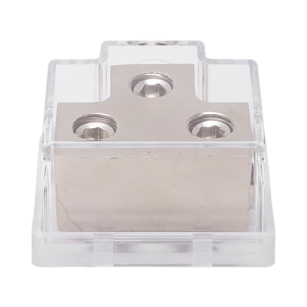 2 Way Power Distribution Block Zinc Alloy Distribution Connecting Block With Plastic Cover For Car Audio 4601321331840