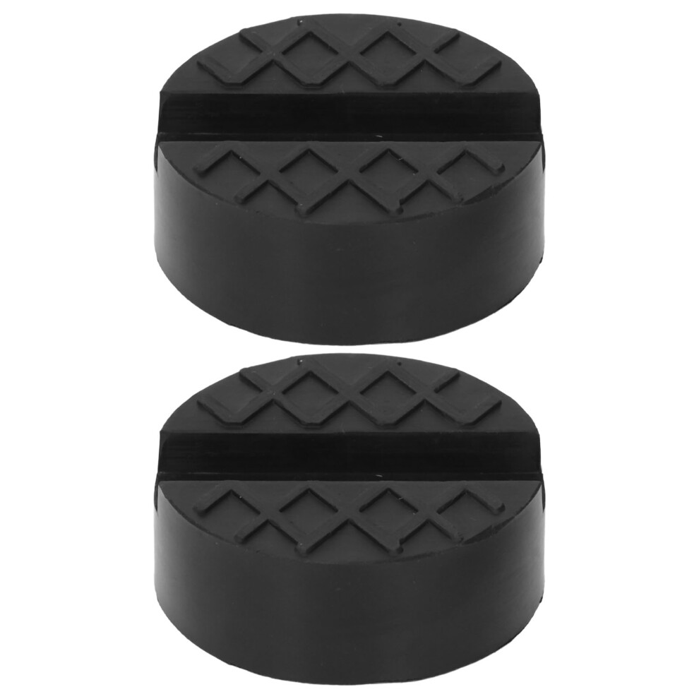 2 Pcs Rubber Jack Pad Good Adaptability Universal Slotted Jacking Lift Puck Reusable Jack Pad Adapter 8451321332103