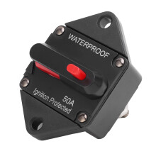 Disyuntor impermeable de 32 V DC, 50 A, con interruptor