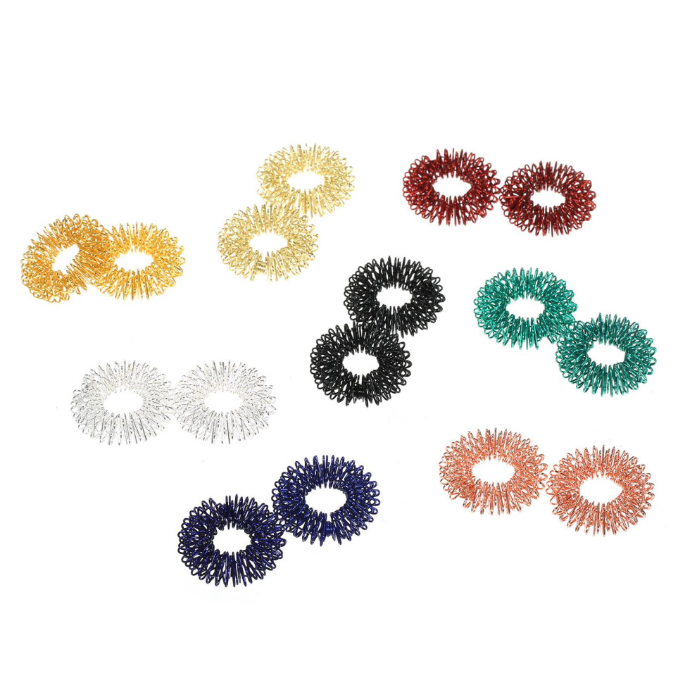 40pcs Finger Sensory Massage Ring for Teens Adults Silent Stress Reducer and Massager