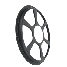 Cubierta de rejilla para altavoz de hierro negro, 12 pulgadas/30,48 cm, 4 agujeros