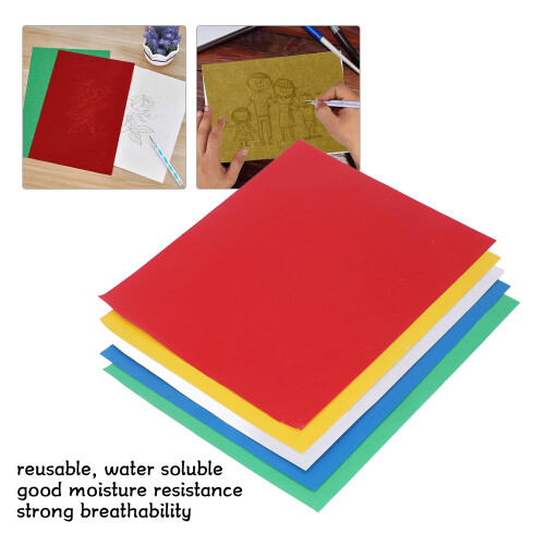 5 Stück Fünf-Farben-wasserlösliches Transferpapier 2