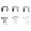 6PCS Diamond Segment Oscillating Blades Woodworking Carbide Multifunctional Saw Blade Set 2