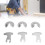 6PCS Diamond Segment Oscillating Blades Woodworking Carbide Multifunctional Saw Blade Set 16