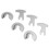 6PCS Diamond Segment Oscillating Blades Woodworking Carbide Multifunctional Saw Blade Set 9