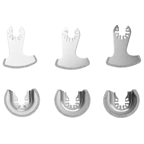 6PCS Diamond Segment Oscillating Blades Woodworking Carbide Multifunctional Saw Blade Set 2