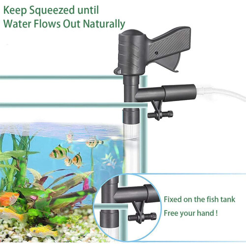 5-in-1-Aquarium-Kiesstaubsauger, PE+PVC 2