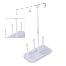 Soporte para hilo con carretes triple/doble, 1 juego, de plástico.