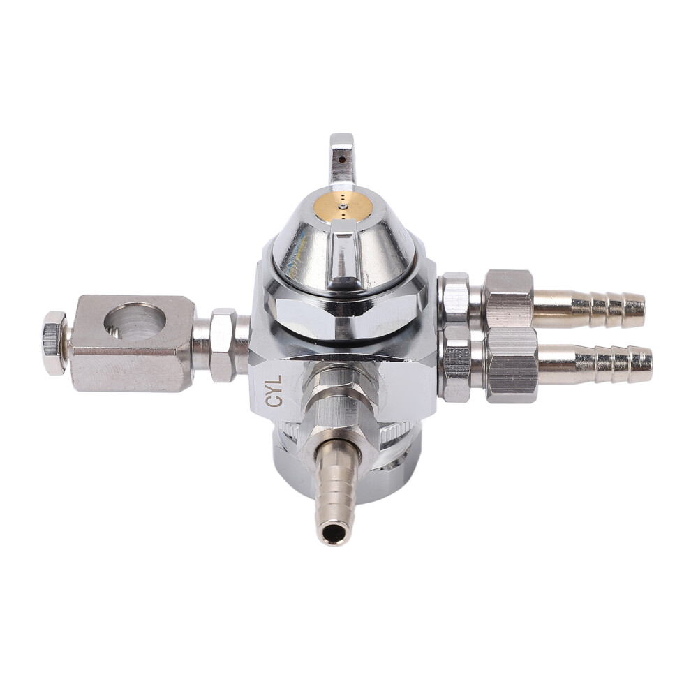 Automatic Spray Gun Stainless Steel Nozzle Zinc Alloy Electroplated Body Small Silver Oil Paint Sprayer For Industry 0.5Mm/0.02In 9361321337826