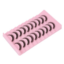 10 pares de pestañas postizas con rizo DD multipack Tipo A