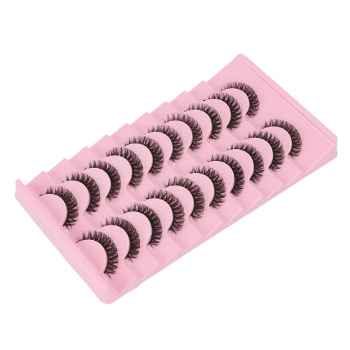 10 pares de pestañas postizas con rizo DD multipack Tipo A