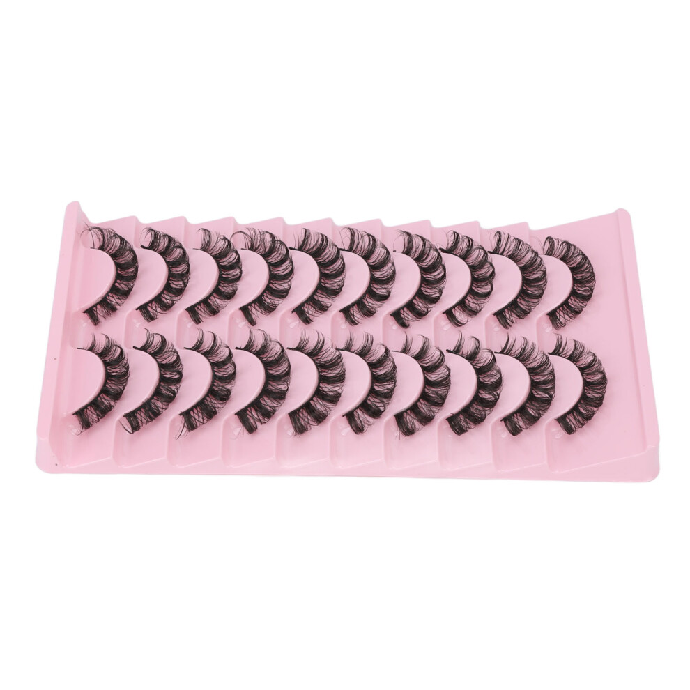 10 Pairs False Eyelashes DD Curl Multipack Extension Lightweight Comfortable Soft Lashes Makeup Type B