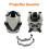 2 Pcs Propeller Holder Propeller Flexible Stabiliser Compatible for Mavic Mini 3 Pro Drone Propeller Blade Fixation Straps 7