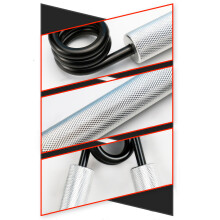 Fortalecedor de agarre de aleación de aluminio 200 lb Plateado