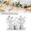 Porta Servilletas Coral Metal Vertical Plateado 10