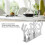 Porta Servilletas Coral Metal Vertical Plateado 11