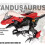 Juguete de dinosaurio desmontable - que camina, Rojo, Plástico 3
