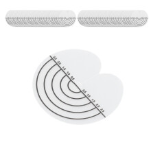100 piezas de protector de calor para cabello de PVC transparente, con un único orificio
