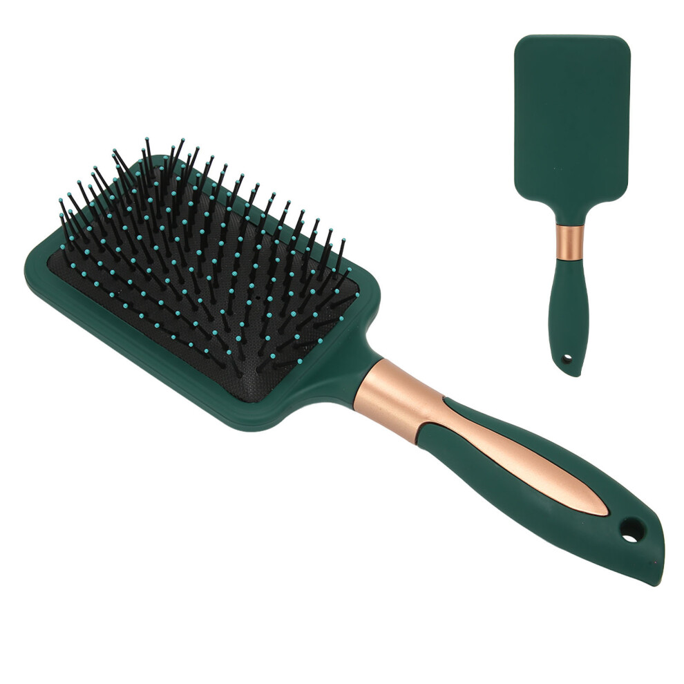 Paddle Hairbrush Hair Smoothing Straightening Detangling Cushioned Pad Durable ABS Silicone Detangling Brush for Styling Squared Paddle Hai