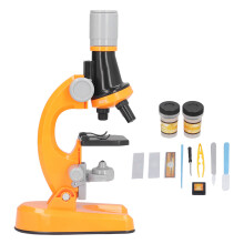 Kinder-Mikroskop-Set LED 1200X Orange 22  12,5  8 cm