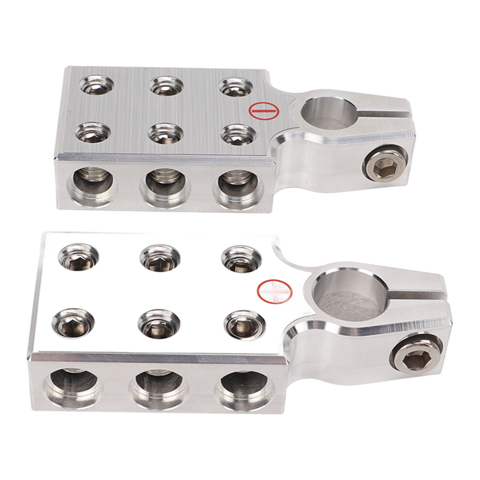 Pair Battery Terminal Clamp Positive Negative Audio Modification For Caravan Car Motorhome Rv Bus 9381321343917