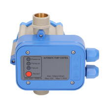 Wasserpumpe mit Druckregelung Blau-Grau 1,1 kW G1in