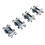 4 Stück Mini-Federspanner 2-Wege Stahl 8