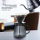 Tetera de café gris galvanizada electrogalvada de 500 ml 9
