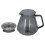Tetera de café gris galvanizada electrogalvada de 500 ml 15