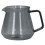 Cafetera gris electrochapada de 300 ml de borosilicato 6