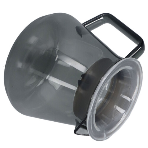 Cafetera gris electrochapada de 300 ml de borosilicato