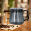 Cafetera gris electrochapada de 300 ml de borosilicato 12