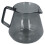 Cafetera gris electrochapada de 300 ml de borosilicato 10