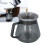 Cafetera gris electrochapada de 300 ml de borosilicato 15