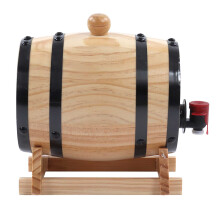 Barriles de vino de pino y acero inoxidable