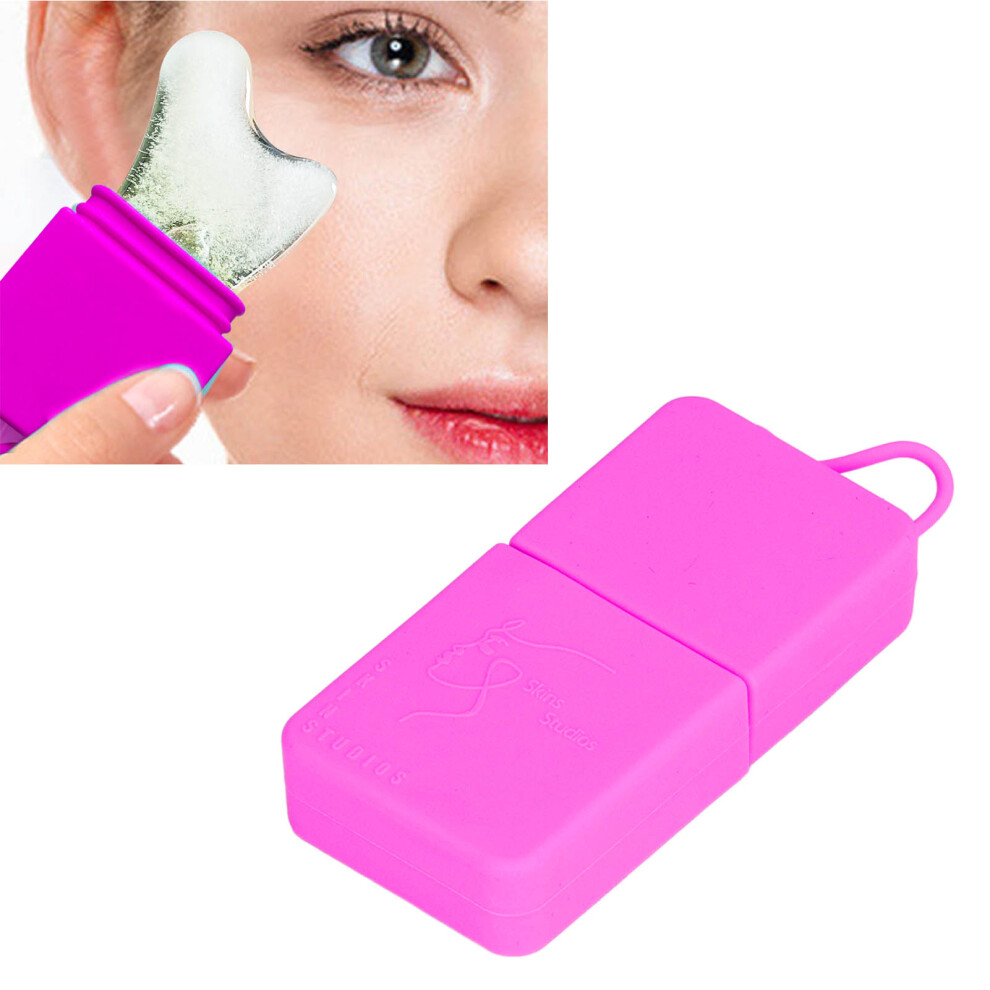 Red Ice Face Eye Roller Silicone Face Massage Ice Cube Roller Mold Skin Care Beauty Tool Rose