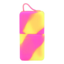 Silicone-Gesichts-Eisroller – Roserot & Gelb, 10x5cm, 88g Schönheitswerkzeug