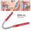Roter Edelstahl-Gesichtshaarentferner, Threading 4