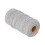 Makramee-Garn 2,0 mm recycelte Baumwolle 1 Stück graues Seil 6