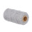 Makramee-Garn 2,0 mm recycelte Baumwolle 1 Stück graues Seil 12