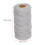 Makramee-Garn 2,0 mm recycelte Baumwolle 1 Stück graues Seil 4