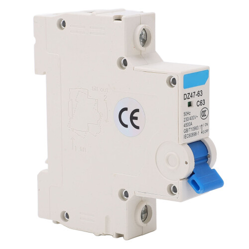 DZ47-63 C63 1P LS-Schalter DIN-Schiene 63A 230/400V 4500A 1