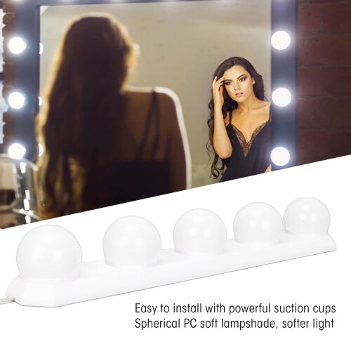5 LED-Spiegelleuchten, Weiß, 3 Farbmodi 2